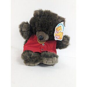 Vintage Cuddle Wit Bear With Tags Stuffed Animal 18"